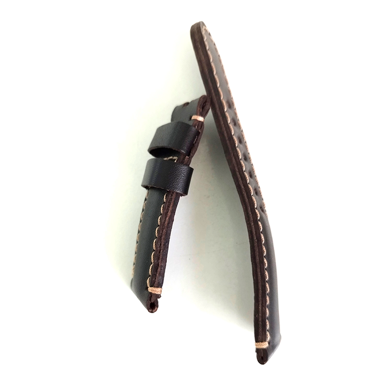 Correa de reloj de cuero alomada