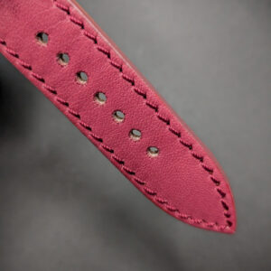 detalle correa clásica 1968 burdeos marjofra straps