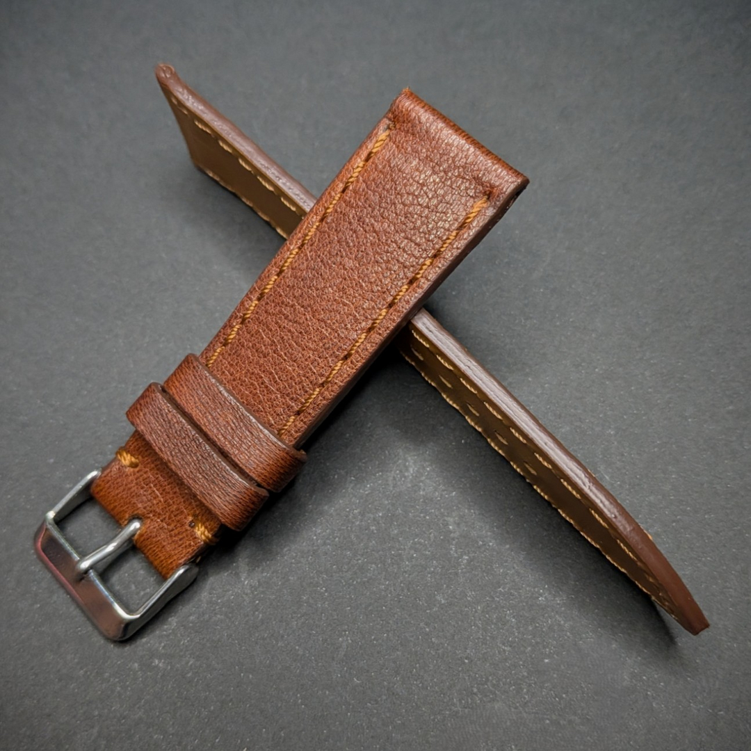 correa de reloj clásica 1968 marrón marjofra straps