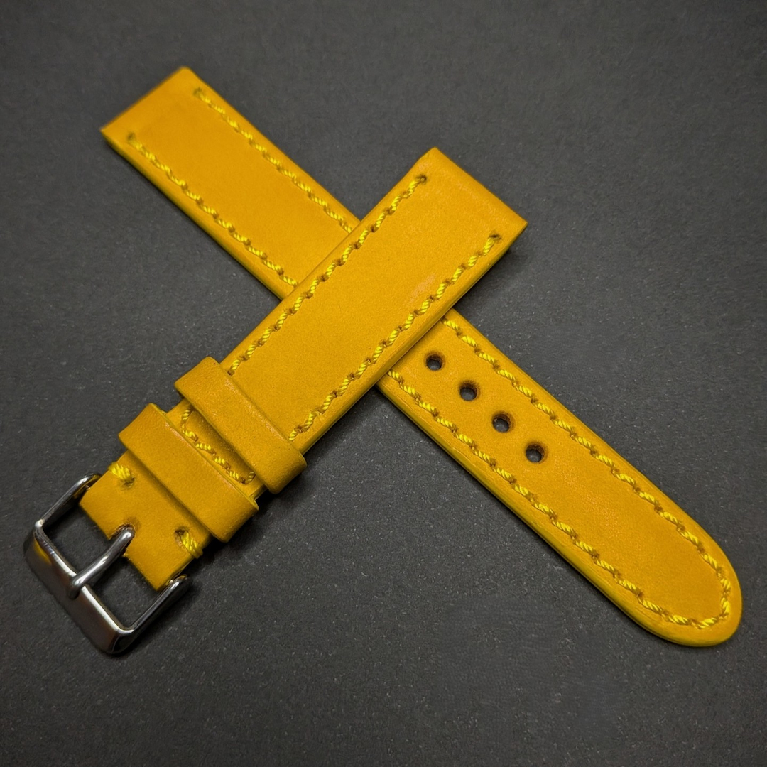 correa de reloj tic toc amarillo marjofra straps ubrique