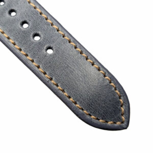 correa de reloj de cuero racing azul grisaceo marjofra straps 3 w - Correas de reloj artesales