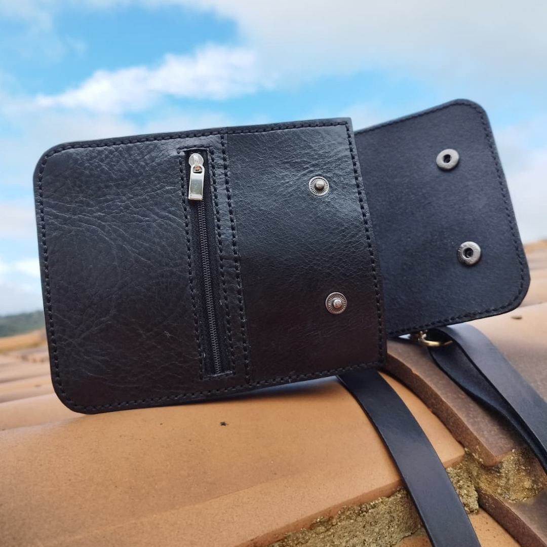 bolso bandolera cuero negro marjofra leather ubrique