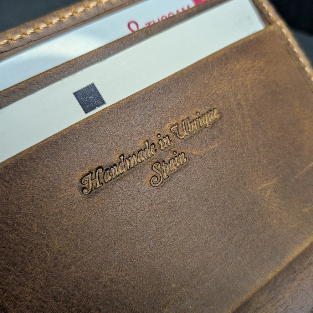 cartera de cuero piel de ubrique marjofra leather tarjetas
