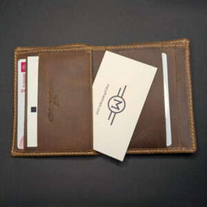 cartera de cuero piel de ubrique marjofra leather abierta